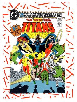 1989 DC Comics Backing Board Cards #106 New Teen Titans #1 Front