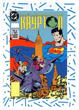 1989 DC Comics Backing Board Cards #107 World of Krypton #1 Front