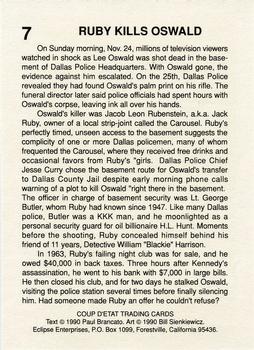 1990 Eclipse Coup d'Etat #7 Ruby Kills Oswald Back
