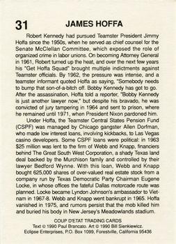 1990 Eclipse Coup d'Etat #31 James Hoffa Back