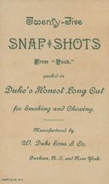 1888 W. Duke, Sons & Co. Snapshots from Puck (N128) #NNO A Crack At The Truth Back