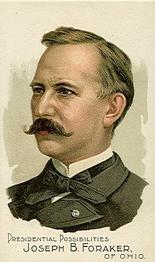 1888 W. Duke, Sons & Co. Presidential Possibilities (N124) #NNO Joseph B. Foraker Front