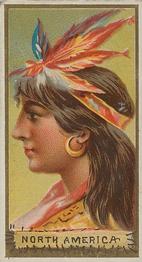 1889 Allen & Ginter Types of All Nations (N24) #NNO North America Front