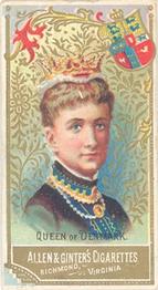 1889 Allen & Ginter World's Sovereigns (N34) #NNO Queen Of Denmark Front