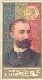 1889 Allen & Ginter World's Sovereigns (N34) #NNO President Of France Front