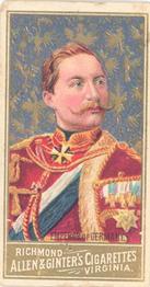 1889 Allen & Ginter World's Sovereigns (N34) #NNO Emperor Of Germany Front