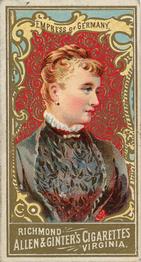 1889 Allen & Ginter World's Sovereigns (N34) #NNO Empress Of Germany Front