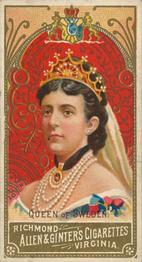 1889 Allen & Ginter World's Sovereigns (N34) #NNO Queen Of Sweden Front