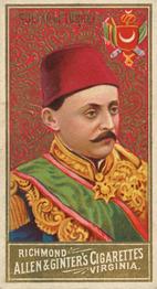 1889 Allen & Ginter World's Sovereigns (N34) #NNO Sultan Of Turkey Front