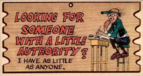 1959 Topps Wacky Plaks #24 Looking for Someone With A Little Authority? Front