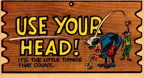 1959 Topps Wacky Plaks #81 Use Your Head! Front