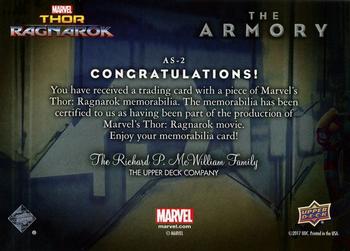 2017 Upper Deck Marvel Thor Ragnarok - The Armory Memorabilia #AS-2 Heimdall - Shirt Back