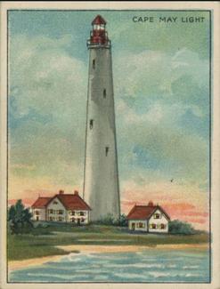 1911 American Tobacco Company Lighthouse Series (T77) #NNO Cape May Light Front