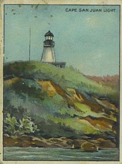 1911 American Tobacco Company Lighthouse Series (T77) #NNO Cape San Juan Light Front