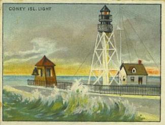 1911 American Tobacco Company Lighthouse Series (T77) #NNO Coney Island Light Front