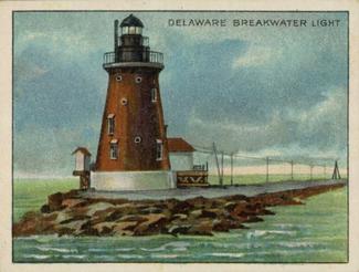 1911 American Tobacco Company Lighthouse Series (T77) #NNO Delaware Breakwater Light Front
