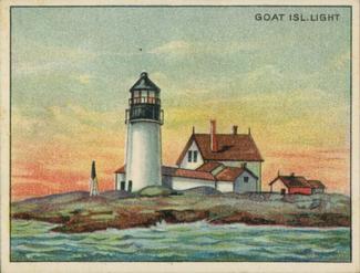 1911 American Tobacco Company Lighthouse Series (T77) #NNO Goat Island Light Front