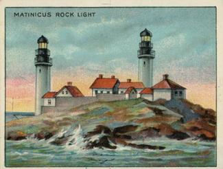 1911 American Tobacco Company Lighthouse Series (T77) #NNO Matinicus Light Front