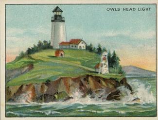 1911 American Tobacco Company Lighthouse Series (T77) #NNO Owls Head Light Front