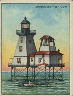 1911 American Tobacco Company Lighthouse Series (T77) #NNO Southwest Reef Light Front