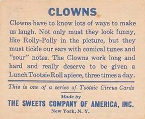 1933 Tootsie Circus (R152) #NNO Clowns Back