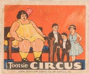 1933 Tootsie Circus (R152) #NNO Freaks Front