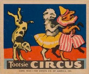 1933 Tootsie Circus (R152) #NNO The Dog Act Front