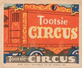 1933 Tootsie Circus (R152) #NNO The Menagerie Wagon Front