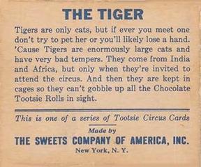 1933 Tootsie Circus (R152) #NNO The Tiger Back