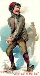 1889 Duke Cigarettes Terrors of America (N88) #NNO Snow Balling Front