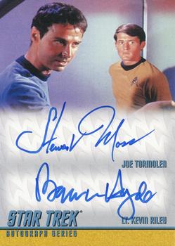 2013 Rittenhouse Star Trek The Original Series Heroes and Villains - Dual Autographs #DA22 Bruce Hyde / Stewart Moss Front