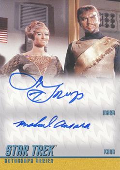 2013 Rittenhouse Star Trek The Original Series Heroes and Villains - Dual Autographs #DA29 Susan Howard / Michael Ansara Front
