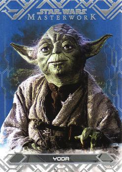 2017 Topps Star Wars Masterwork - Blue #49 Yoda Front
