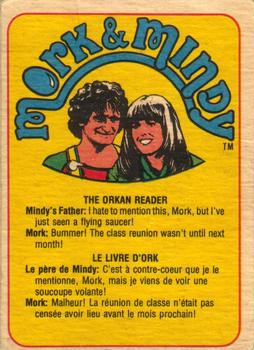 1978 O-Pee-Chee Mork & Mindy #5 Sorry About Last Night... I Made a Real Crimluck Out of Myself! Back