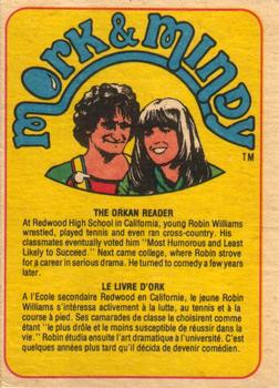 1978 O-Pee-Chee Mork & Mindy #9 Mindy, Have You Heard from Trash Gordon Lately? Back