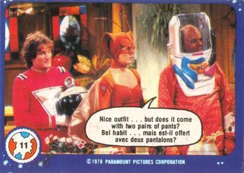 1978 O-Pee-Chee Mork & Mindy #11 Nice Outfit... But Does It Come with Two Pairs of Pants? Front