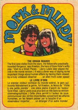 1978 O-Pee-Chee Mork & Mindy #36 You're a U.F.O. Mork... Unbelievably Far Out! Back