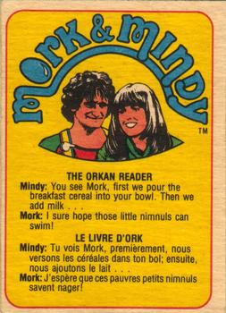 1978 O-Pee-Chee Mork & Mindy #52 I Wish They'd Develop a Vaccine for 