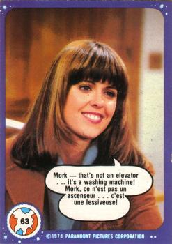 1978 O-Pee-Chee Mork & Mindy #63 Mork -- That's Not an Elevator... It's a Washing Machine! Front