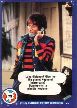 1978 O-Pee-Chee Mork & Mindy #79 Long Distance? Give Me the Planet Neptune! Front