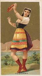 1889 W.S. Kimball & Co. Dancing Girls of the World (N185) #NNO Tuscany Front