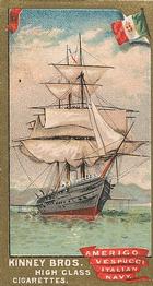 1889 Kinney Brothers Naval Vessels of the World (N226) #NNO Amerigo Vespucci Front