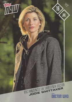 2017 Topps Now Doctor Who #1 Jodie Whittaker Front