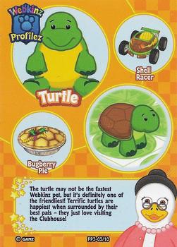 2008 Ganz Webkinz Series 3 - Plush Profilez #PP3-03 Turtle Back