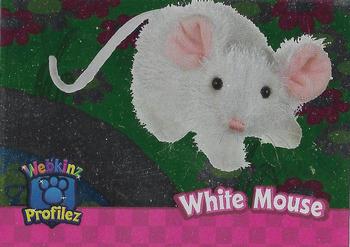 2008 Ganz Webkinz Series 3 - Plush Profilez #PP3-06 White Mouse Front