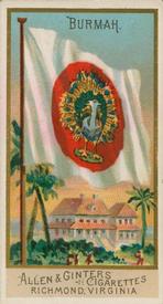 1890 Allen & Ginter Flags of All Nations (N10) #NNO Burmah Front