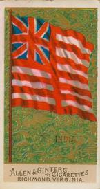 1890 Allen & Ginter Flags of All Nations (N10) #NNO India Front