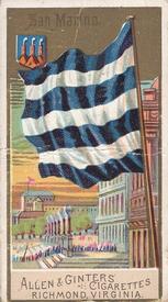 1890 Allen & Ginter Flags of All Nations (N10) #NNO San Marino Front