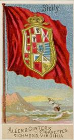1890 Allen & Ginter Flags of All Nations (N10) #NNO Sicily Front