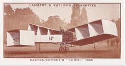 1933 Lambert & Butler A History of Aviation (Brown Fronts) #10 Santos-Dumont’s “14 Bis,” 1908 Front